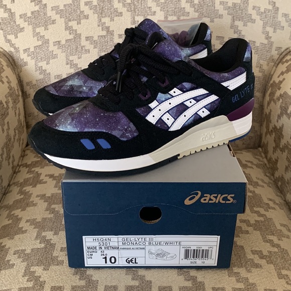 Mens Asics Gel Lyte 3 Galaxy shoes size 10 with box - Picture 7 of 8